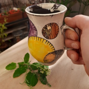 Tasse ronds et or fin
